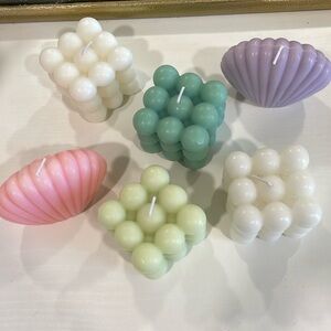 Super cute bubble/shell candles.